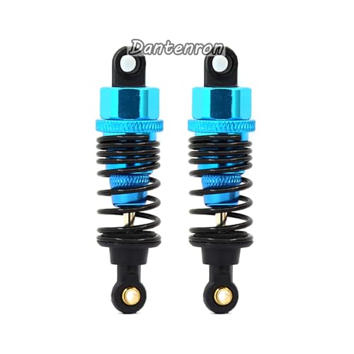 4Pack RC Car 102004 Adjustable Shock Absorber Damper Upgrade Parts Replacement Accessory 68mm For 1/10 RC On Road Drift Rally Car HSP 94102 94122 HPI Losi Axial Tamiya Redcat (Blue) - color: Blue
