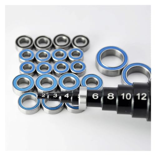 Rubber Sealed Bearings Kit Set for 1/18 RC Crawler TRX4M Bronco Defender Truck RC Car Miniature Ball Bearings