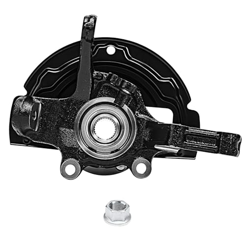 Detroit Axle - Front Steering Knuckles & Wheel Hub Bearings + Brake | Calipers w/Bracket Replacement for 2002-2006 Nissan Altima 3.5L - size: 4BU48743/Kit