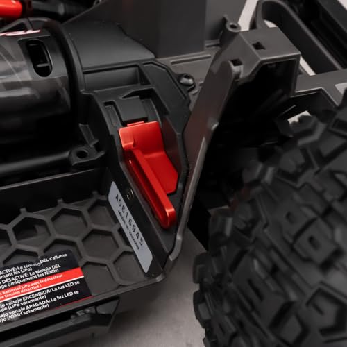 Battery Holder Mount Hold-Down for Tra-xxas 1:16 Mini Maxx 4WD XRT | VXL-3S Monster Truck Upgrades Red Aluminum Alloy - color: Red