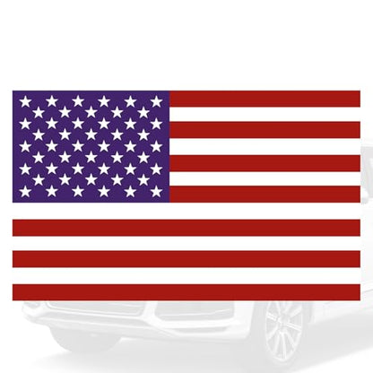 American Flag Stickers and Decals in 5 Sizes,10.1x7.3 Car Sticker American Flag Decal with 12 Stickers/1 Sheet for Car Decor,Self-Adhesive Americans Flags Sticker Cars Decals