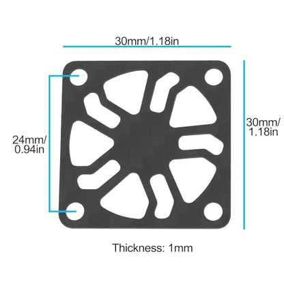 ECSiNG 2Pcs Carbon Fiber RC Motor Cooling Fan Cover 30mm x 30mm for ESC Motor Heatsink