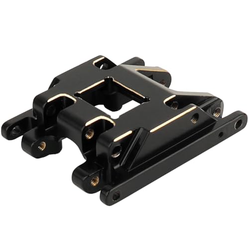 Black Coating Brass Skid Plate Transmission Mount for 1/18 RC Crawler TRX4M Upgrade, 60g