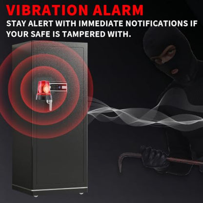 FABAO Wifi Smart Home Safe,17.5 Cuft Extra Large Fireproof safe Box,Heavy Duty Digital Security Safe with Built-In Drawer and Removable Shelves,Anti-theft Document Safes for Money Jewelry Valuables - size: 17.5 Cubic Feet