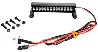 28 LED 70mm Aluminum Light Bar Compatible with The Traxxas Rustler, Bandit, E-Revo, Nitro Rustler, Jato, Redcat Backdraft 3.5, ECX 1/18 Roost & More #9041L