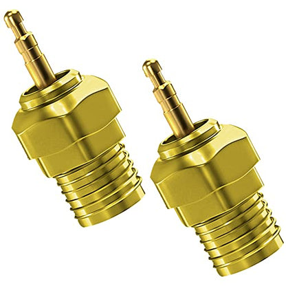 2Pcs Vgoohobby Glow Plug Gold-Plated Universal T2 Hot Spark 70117 Nitro Engine Parts Compatible with 1/8 1/10 Traxxas Himoto Kyosho HSP HPI Redcat RC Car Truck