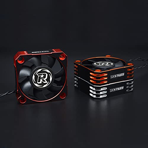 Surpass Hobby 50mm RC Cooling Fan 10000RPM Motor Heatsink Preventing Heat ESC Fan for 1/5th Scale RC Car Brushless Motor ESC RED - style: Red