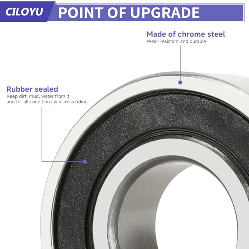 14mm 290mm Mini Bike Rear Wheel Axle Kit for CT200U-EX BT200X | Minibike Axle with 6202RS Rear Bearing Compatible with Coleman 196CC 200CC 6.5HP Mini Bike Parts 15mm Chain Adjuster - size: 290mm rear axle