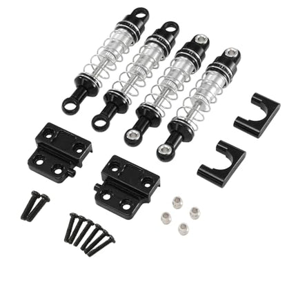 for MN 82 82s 82Pro LC79 Oil Filled Shocks All Metal Set RC Car Upgrade Modification Accessories Repair Parts Rc Parts - color: Black