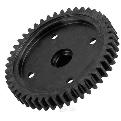 RC M1 46T Spur Gear Big Gear Upgrades Part for 1/8 Sledge 4WD #95076-4,Harden Steel 46T Main Gear Hops Up for Sledge Monster Truck
