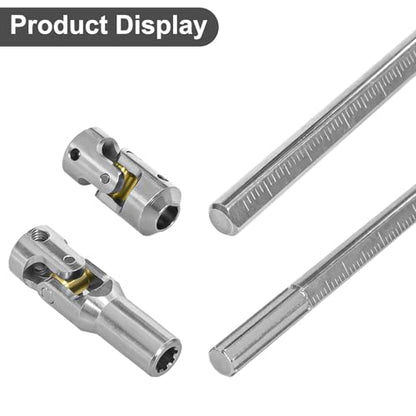 LRFHL 1/10 Crawler Driveshaft Stainless Steel, 68-229mm, Silver | SCX10 Drive Shaft for 1/10 RC Crawler LCG Rigs Sportys Scalers Capra SCX10 Pro - color: Silver