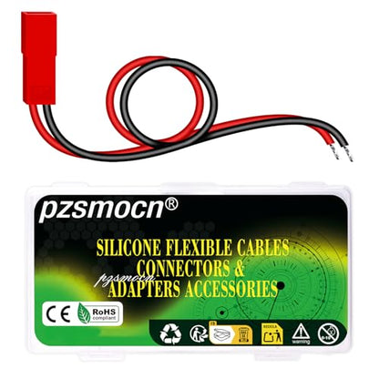 20 Pieces JST SYP 2.5mm 2 Pin 22AWG Silicone Connector Kit 20cm | Premium Automotive Wiring, Heavy Duty Terminals, Reliable Circuit Board, High Temperature Housing, Easy Project Assembly - size: 2-Pin, style: JST-SYP-F