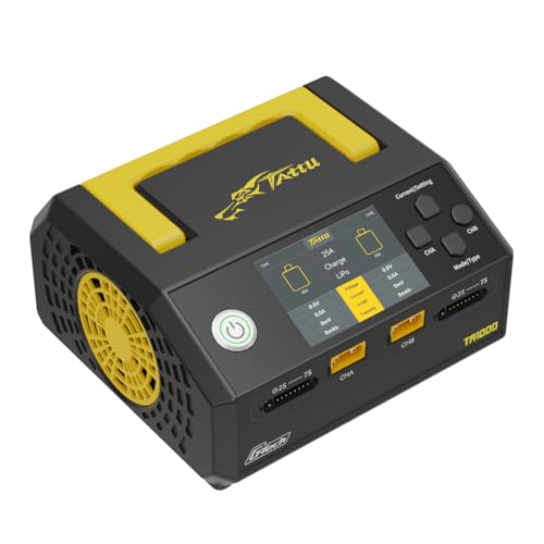 Tattu TA1000 G-Tech Series 1000W Dual-Channel Lipo Charger 25A*2 for 1S-7S Drone UAV Battery