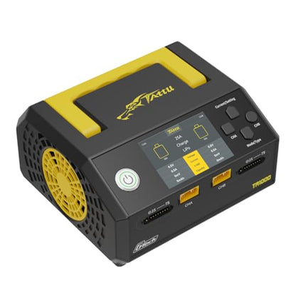 Tattu TA1000 G-Tech Series 1000W Dual-Channel Lipo Charger 25A*2 for 1S-7S Drone UAV Battery