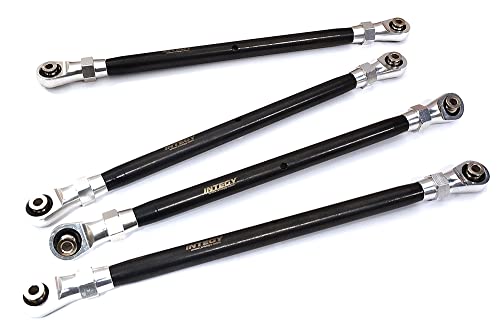 Silver Front and Rear Lower Suspension Links for Axial SCX6 RC Crawler 254004
