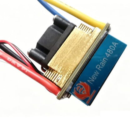 480A Three Mode Brushed Speed Controller ESC Regler for 1/10 1/8 Touring car,Buggy,Short Course Truck,Monster,truggy,rovk Crawler and Tank, Boat(Tamiya Plug)