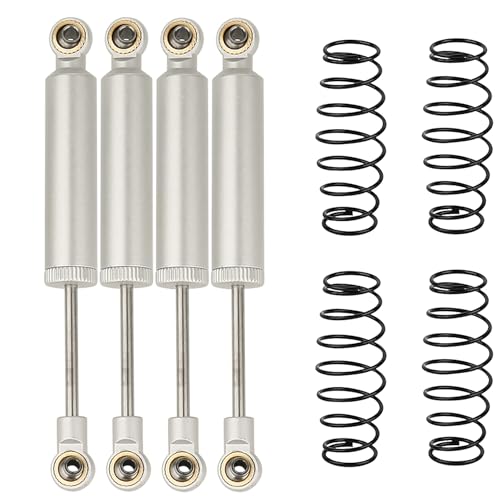 Shock Absorber Damper Internal Spring Built-in Spring For 1/10 RC Crawler Axial SCX10 I II III RBX10 Wraith TRX4 MST Redcat (silver, 100mm)