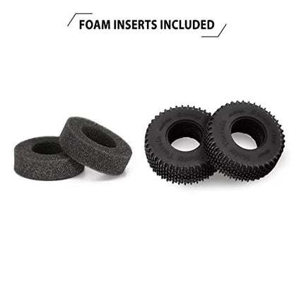 INJORA 1.0 55 * 20mm All Terrain Comp Pin Tires for 1/18 1/24 RC Crawler