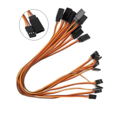 10pcs 300mm 11.8in Servo Extension Lead Wire Cable 26AWG Universal JR Spektrum Futaba