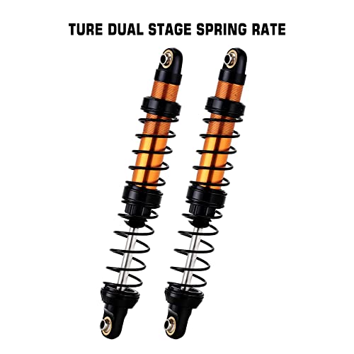INJORA RC Shock Absorber 4pcs Damper for 1/10 RC Crawler Car Axial SCX10 90046 AXI03007 TRX4 TRX6 (100mm) - size: 100mm