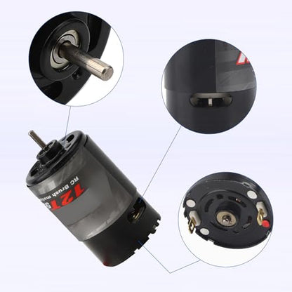 Brushed Motor, Low Noise High Torque 550 RC Motor for Off Road Crawler RC Car Enthusiasts and Hobbyists