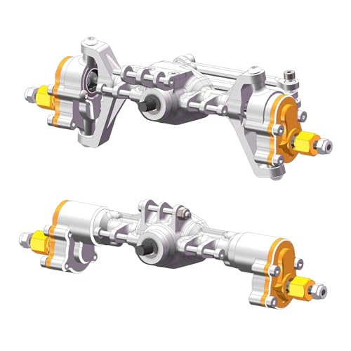 Aluminum +4mm Extended Front Rear Portal Axles Set Assembly for Redcat Ascent-18 1/18 Scale RC Crawler Upgrades