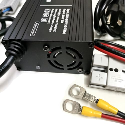 24V 10A Lithium Battery Charger 29.2V LiFePO4 Battery Smart Charger with Anderson Connector LED Indicator Special for Lithium 24V LiFePO4 Deep Cycle Rechargeable 30AH-150AH Batteries Charger