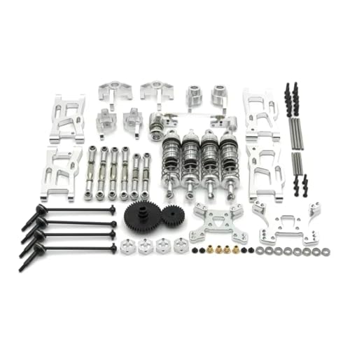 Rc Shock Absorber for WLtoys 124019 1:14 144010 02 144001 1:12 Front/R Suspension Arms Steering Block Steering Linkage Shock Tower Shock Absorber Set Parts