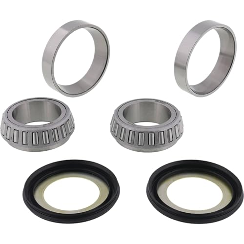 All Balls Racing Steering Bearing Kit for Suzuki DR650SE DRZ400S 1993-2017 | OEM replacement, fits Kawasaki KLX400R KLX400SR DRZ400SM RM125 RM250 DRZ250 CA Model CV Carb, 250 125 engines, 22-1013
