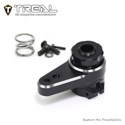 Treal Aluminum 7075 Servo Saver Set 25T for LMT Monster (Black) - color: Black