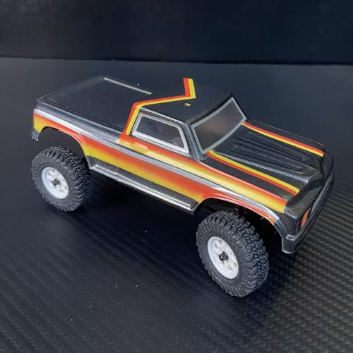 Hobby Axial 1/30 RC Crawler Plastic Clear Body Shell for SCX30 Ford Bronco Hand-Painted Graffiti DIY Upgrades (Model 4)