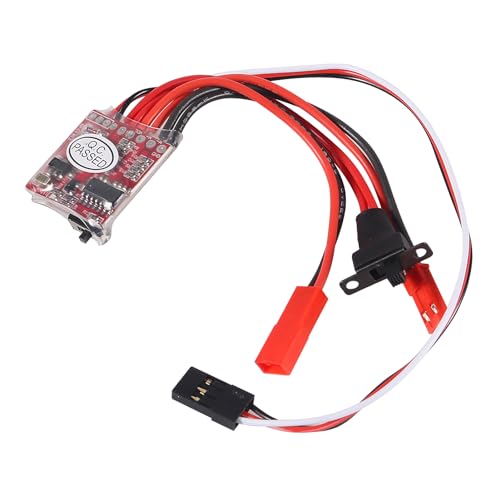 Mini 20A ESC Motor Speed RC ESC 2KHz Forward Reverse Brush Brake RC 2S for Controller Boat RC Car Tank (10pcs) - color: 10pcs
