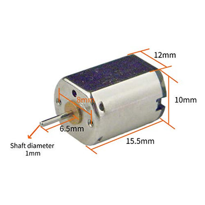 of Small N20 DC Motor DC 6V Speed10800RPM Micro Motor for DIY Cars Remote Control 2PCS - size: N20 DC Motor 6V 10800RPM 2PCS