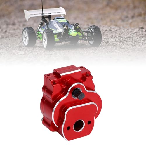 24:1 Complete Transmission Gearbox, CNC Aluminum Alloy RC Crawler Gearbox, Metal Gear Set with 24:1 Reduction Ratio for Ascent - 18 1/18 RC Car Upgrade Part (Red) - color: Red