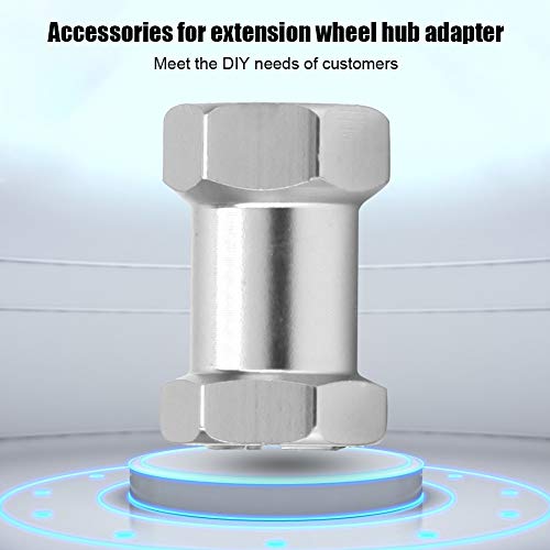Generic 20mm Extension Wheel Hub Hex Drive Adapter, Durable Aluminium Alloy, Easy Install for 1/10 RC Drift Cars, 4PCS, SilverRedBlack (Silver) - color: Silver