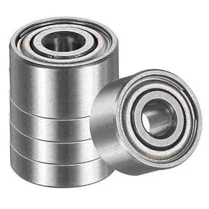 uxcell 5 Pack 603ZZ Deep Groove Ball Bearings, 3x9x5mm Chrome Steel Double Shield Bearing for Electric Motor, Home Appliances, Garden Machinery, (ABEC5) - size: 603ZZ