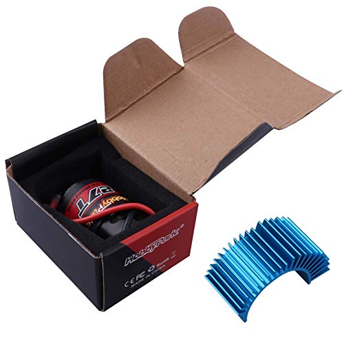 Hobbypark 27T Motor 550 Brushed Motor Electric Engine w/Heatsink for 1/10 RC Crawler Car Traxxas TRX4 TRX6 Axial SCX10 Redcat Gen7 Gen8 RC4WD - size: 27T