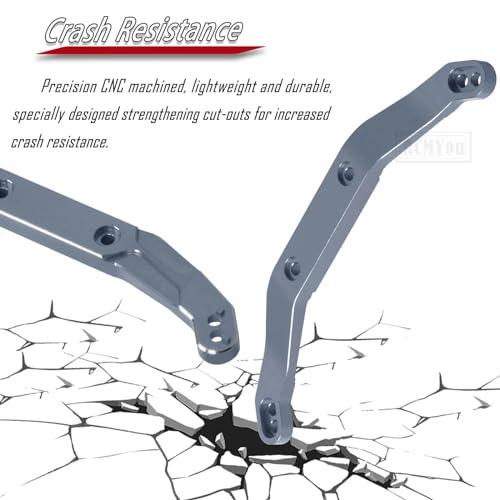 Alloy Body Mount Upgrades Part for 1/10 Slash 4x4/Slash 4x4 VXL,Body Mount Hops Up,Titanium - color: Titanium - Upgrades