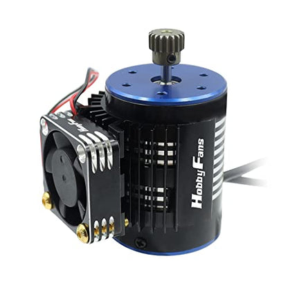 RC Cooling Fan 28000RPM Aluminum RC Car Motor Fan with Heatsink for RC Car 1/8 1/10 540 550 F540 3650 3660 Motor