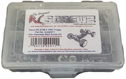 RCScrewZ Stainless Steel Screw Kit tek011 Compatible with Tekno RC ET48.3 Truggy TKR5602