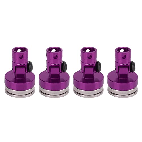 4Pcs RC Body Post Mount, Aluminum Alloy Body Mount Set for RC Car, Easy Installation (#1) (#2) - color: Purple