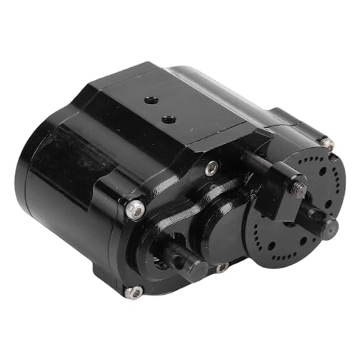 GOWENIC SCX10 D90 Alloy 1/10 Scale RC Crawler Dual Speed Transmission Box/Cover 2 Speeds Gearbox High Torsion Climbing City Mountain Terrain Wide Wheelbase Design