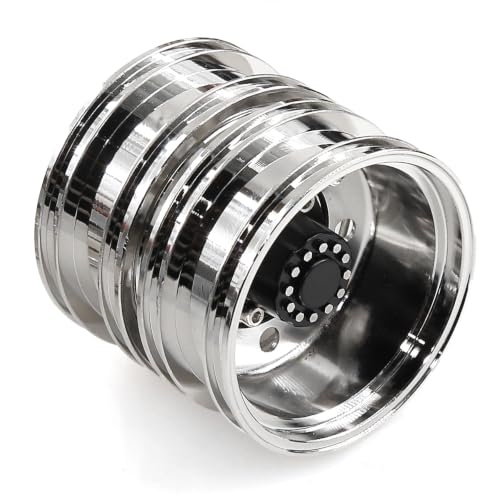 1/14 RC Weighted Metal Rear Wheel Rim for Tamiya Tractor Dump Truck | Counterweight wheel upgrade, tractor dump truck builds, C-type metal hub - color: Rear Wheel 1PCS