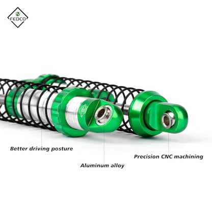 UTB18 Shocks 92MM Long Travel Shocks Absorber for Axial Capra UTB18 Upgrades Trail 4WD 1/18 RC Crawler - color: Green