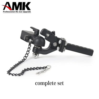 AMK 1/10 Scale RC Trailer Hitch Tow Hook, RC Trailer Hitch Receiver for RC Crawler Redcat GEN 8 Scout II CC01 TF2 TRX4 Axial SCX10 90046 (Linkage Assembly) - color: Linkage Assembly