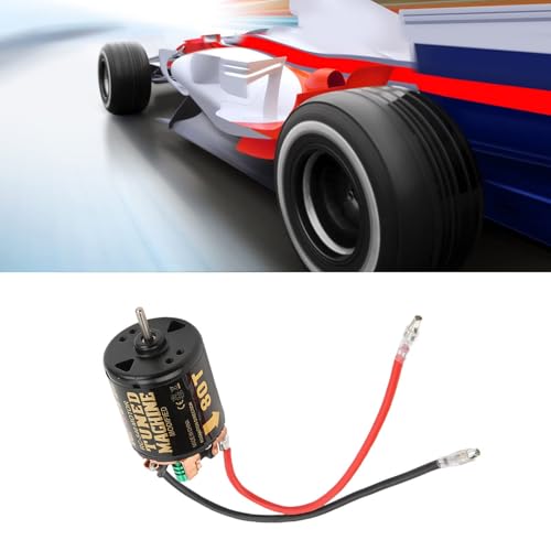 80T Brushed 540 Motor, Low Heat High Power RC Upgrade Part with Pre-Welded Wire Iron Copper Replacement Engine Accessories Compatible with SCX10 90046 1/10 RC Car