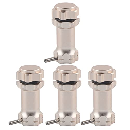 17mm Hex Hub, 4Pcs Aluminium Wheel Hubs Extension Conversion Adapter for 1:8 Ratio RC Model Car(Silver) - color: Silver