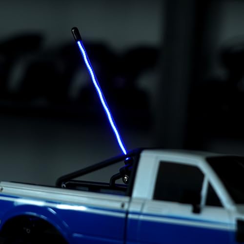 INJORA LED Whip Light Side Fixed for 1/18 SCX24 1/24 RC Crawlers(Ice Blue) - color: Ice Blue