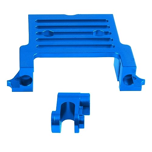 Aluminum Alloy Standard Servo Mount Servo Adapter Bracket w/Servo Horn Compatible with Traxxas 1/5 X-Maxx 6S 8S RC Truck (Blue) - color: Blue