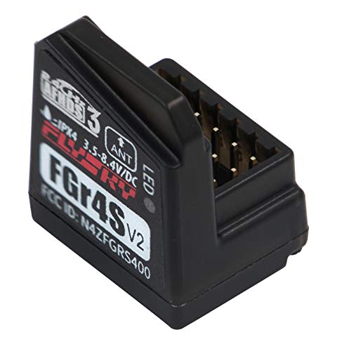 Flysky Noble NB4 Pro Receiver FS-FGR4S V2 Receiver AFHDS 3 Built-in Single-Antenna Bidirectional Output Receiver for Flysky NB4 PL18 RC Transmitter (FS-FGR4S Receiver) - style: FS-FGR4S Receiver